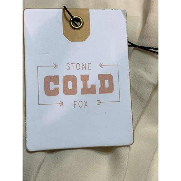 Stone Cold Fox X Revolve Vicious Slip Dress Ivory Silk Ruffled NWT Satin Viral L - Picture 11 of 16